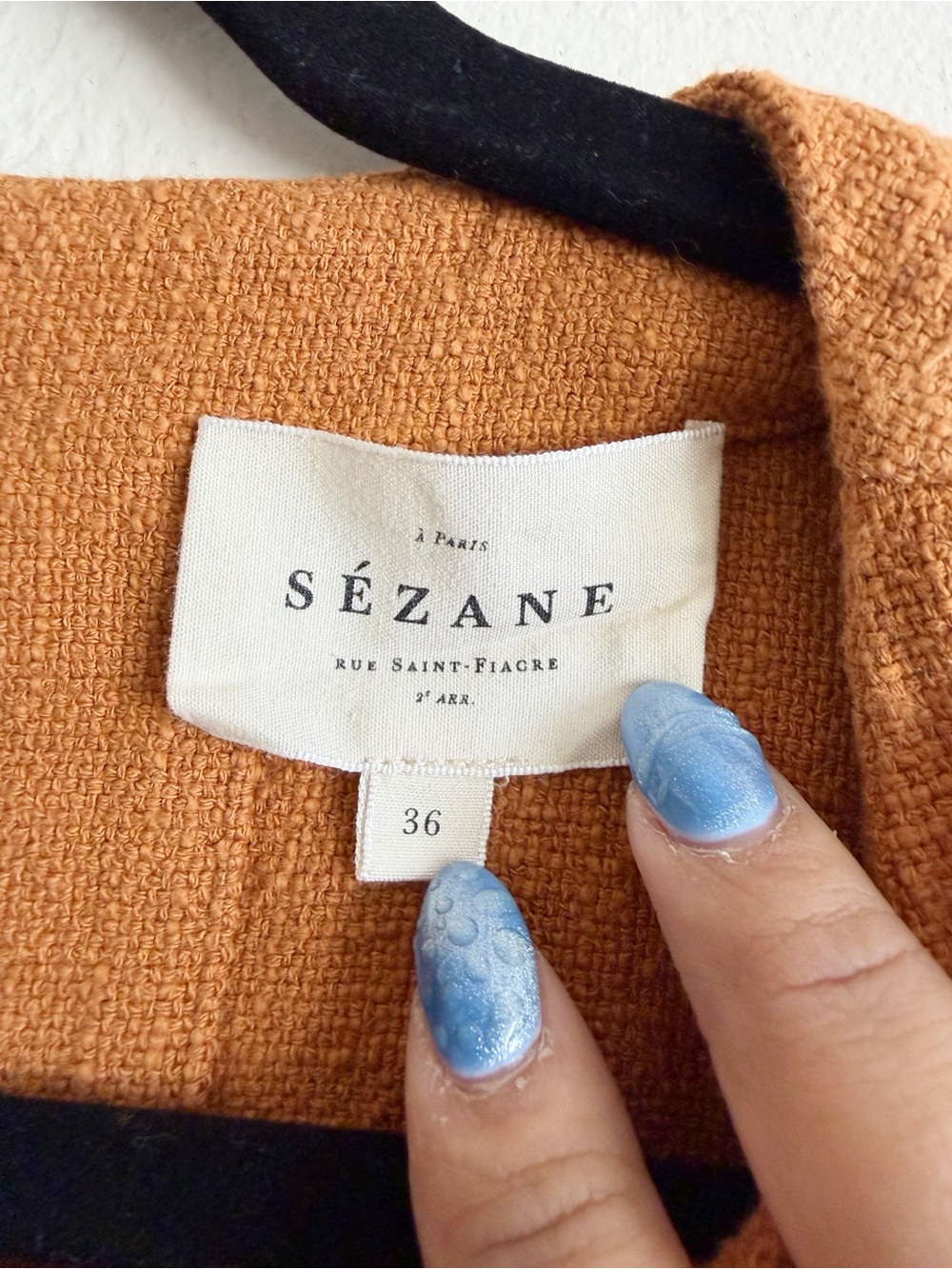 Sezane Neva Blouse in Ochre size Small - Picture 6 of 9